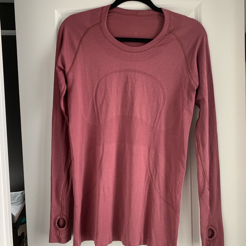 LULULEMON Swiftly L/S Mauve Sz 10